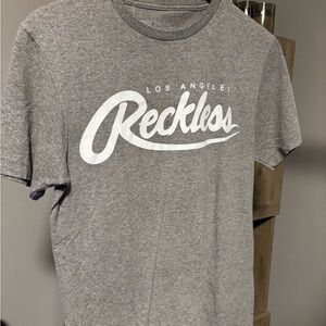 Youn and Reckless Los Angeles Gray Men's T-Shirt Size Small